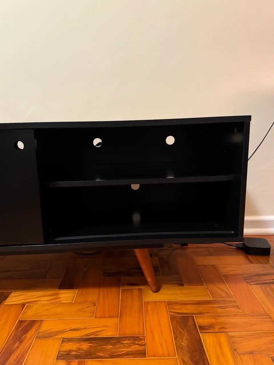 Rack Retrô Weimar Preto 162 cm - Foto 4