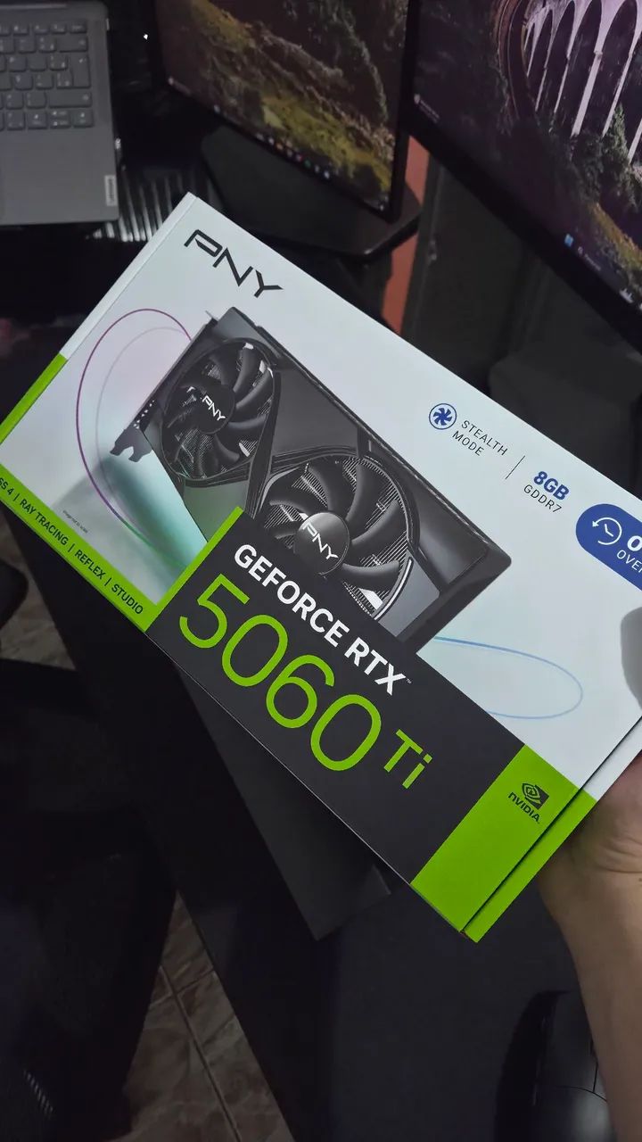 (Lacrada) RTX 5060 Ti 8 GB PNY OC Dual Fan Geforce Nvidia - Foto 4