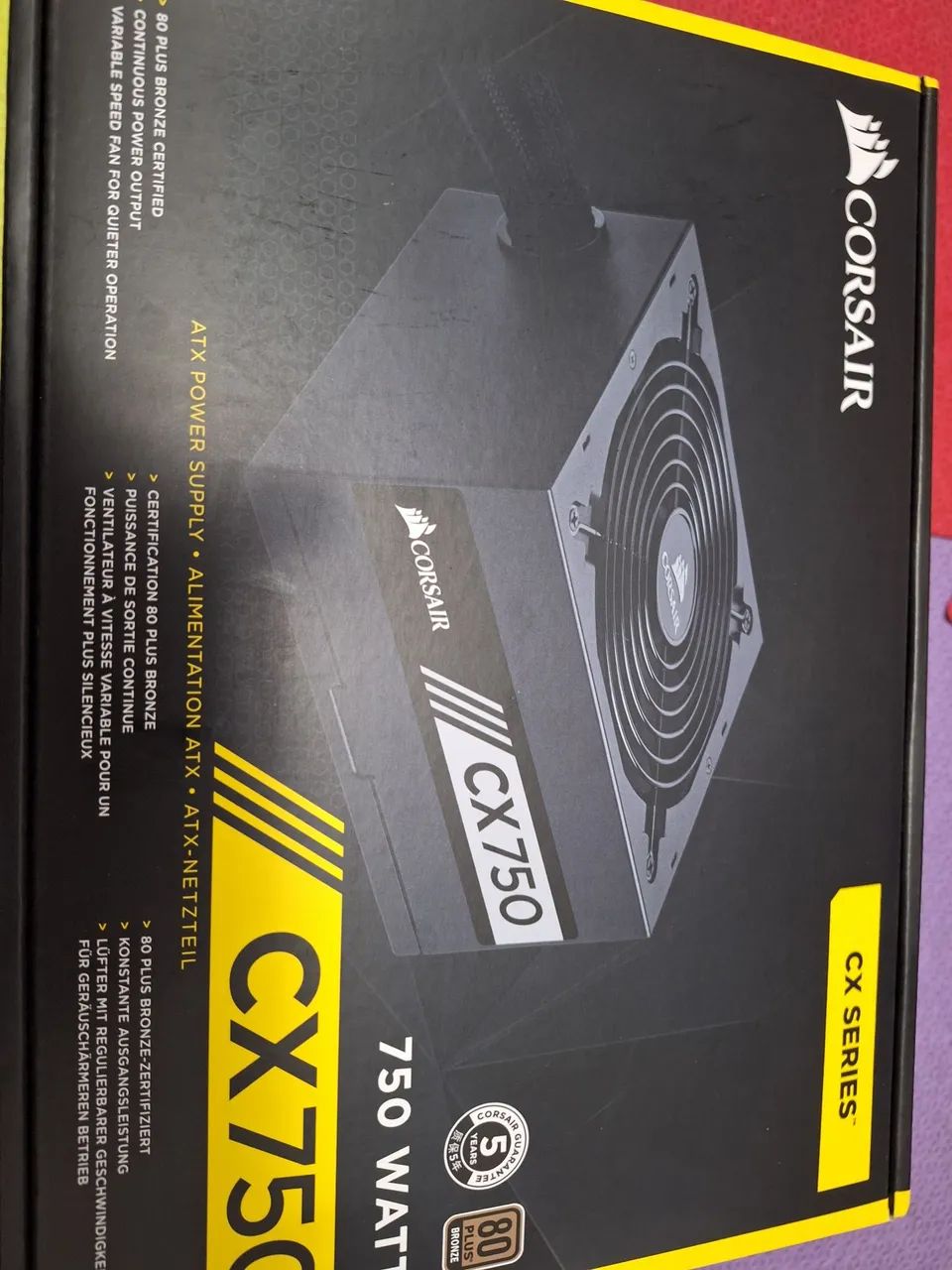 Fonte corsair CX 750 bronze