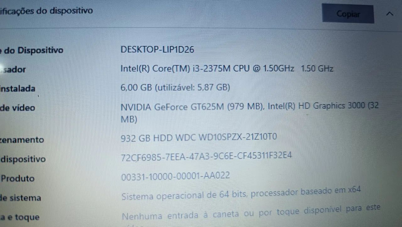 Notebook Dell CORE i3 RAM 6GB HD 1TB  - Foto 5