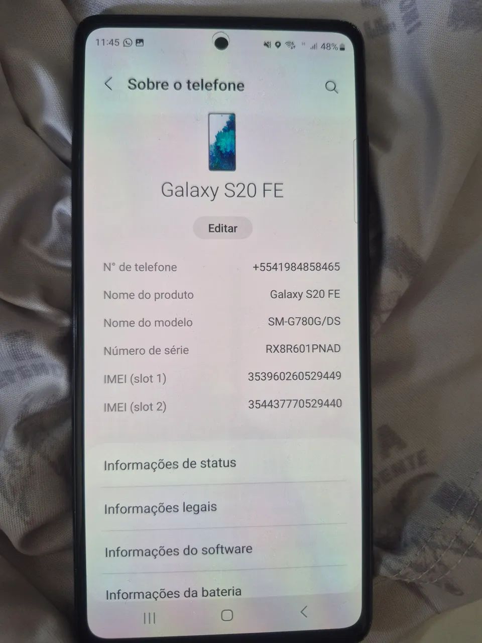 Celular Samsung S20FE
