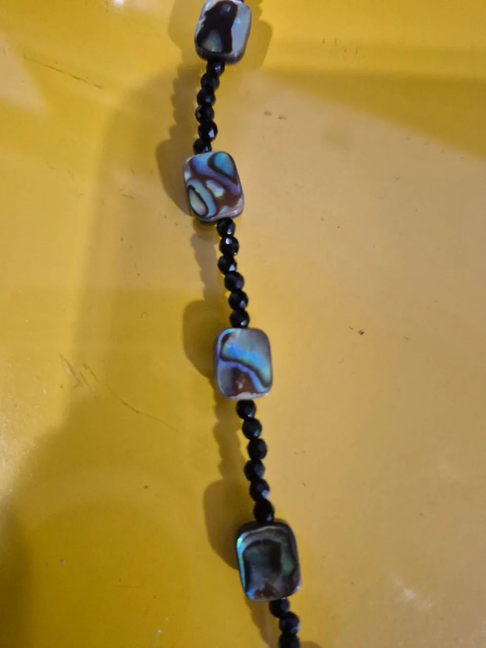 Pulseira de abalone genuína - Foto 4
