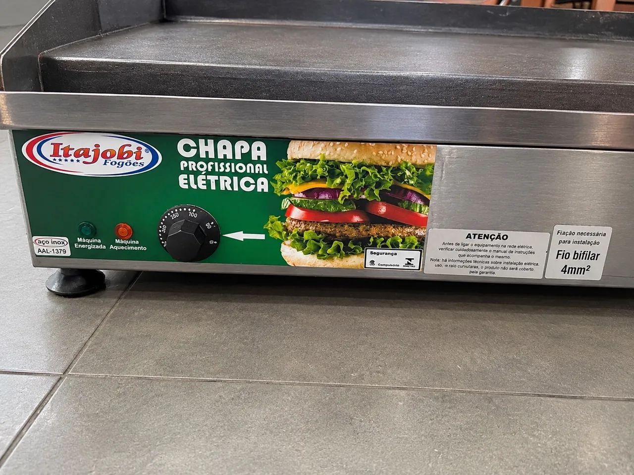 CHAPA PARA LANCHE PROFISSIONAL
