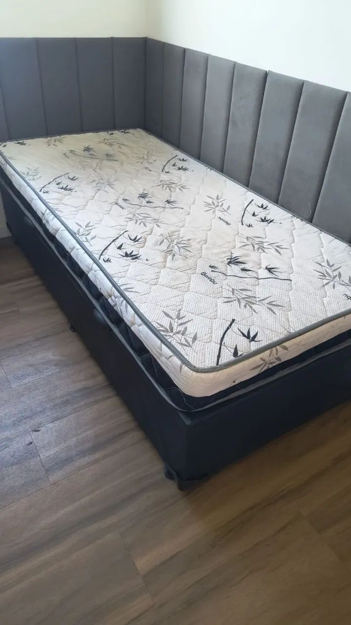 CAMA BAÚ + COLCHÃO  - Foto 2
