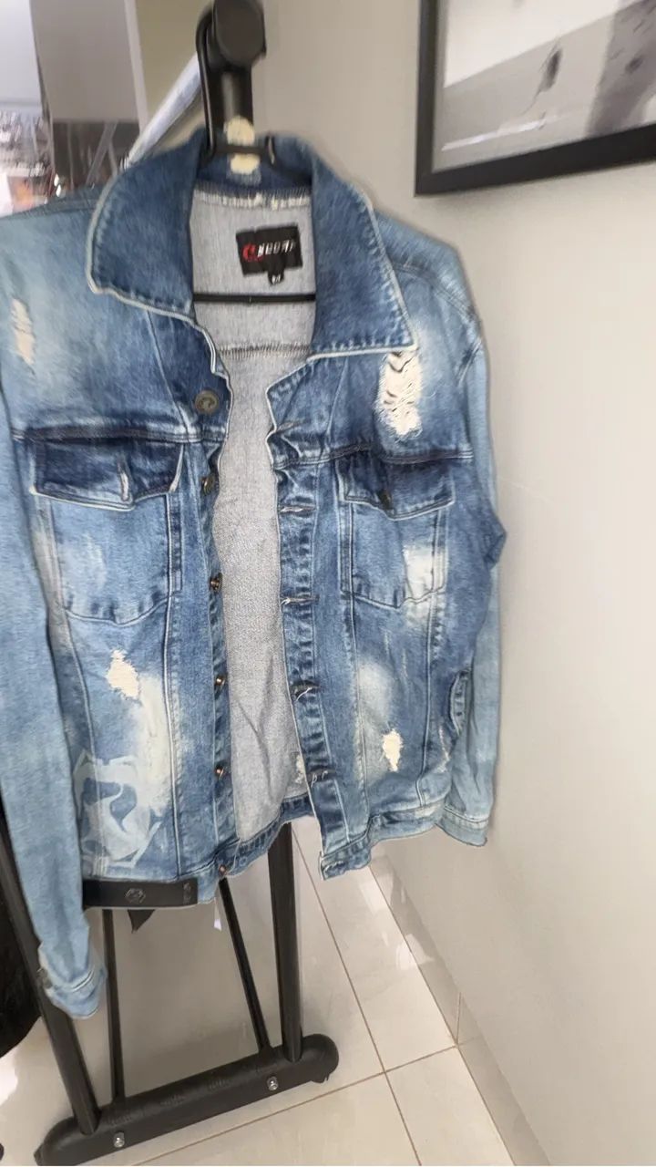 Jaqueta jeans destróier