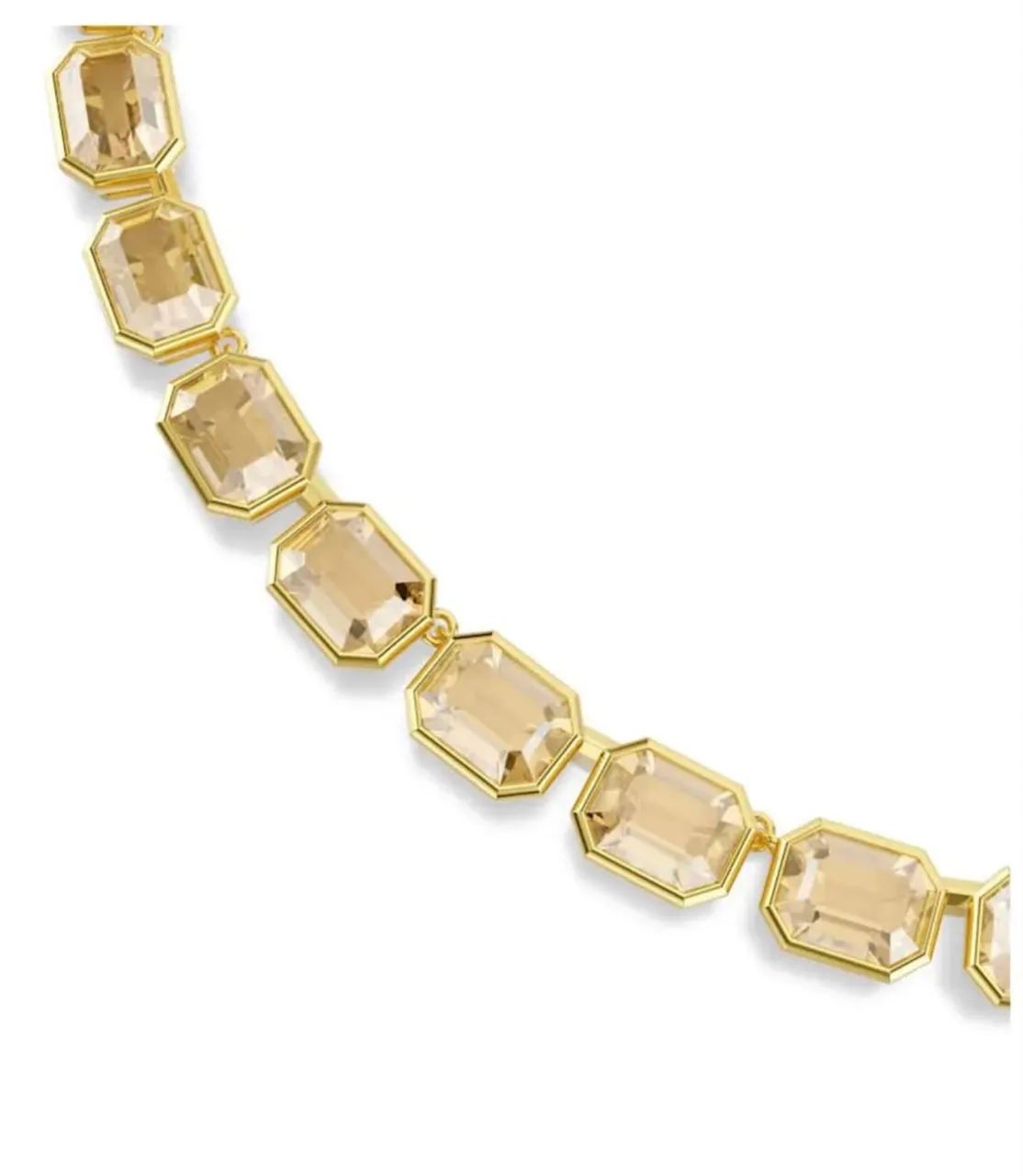 Colar Millenia Lapidação octogonal, Amarelo swarovski - Foto 4
