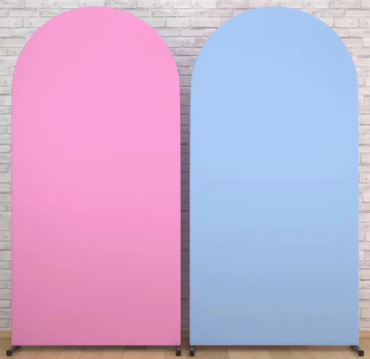 Capa de painel 2x1m dupla face na cor azul bebê e rosa bebê 