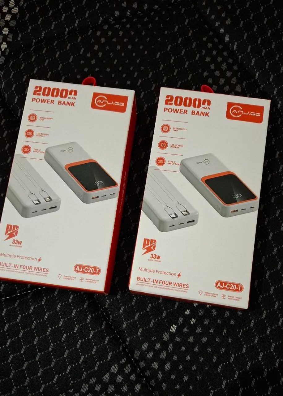 Power bank 20.000mah carregamento rápido 