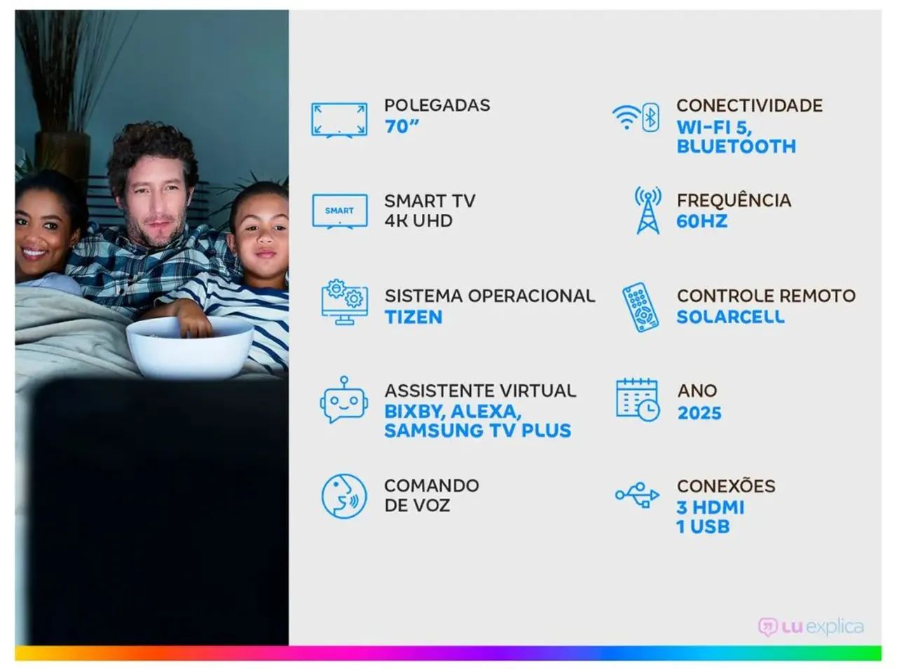 Tv Samsung 70 8500f - Foto 6