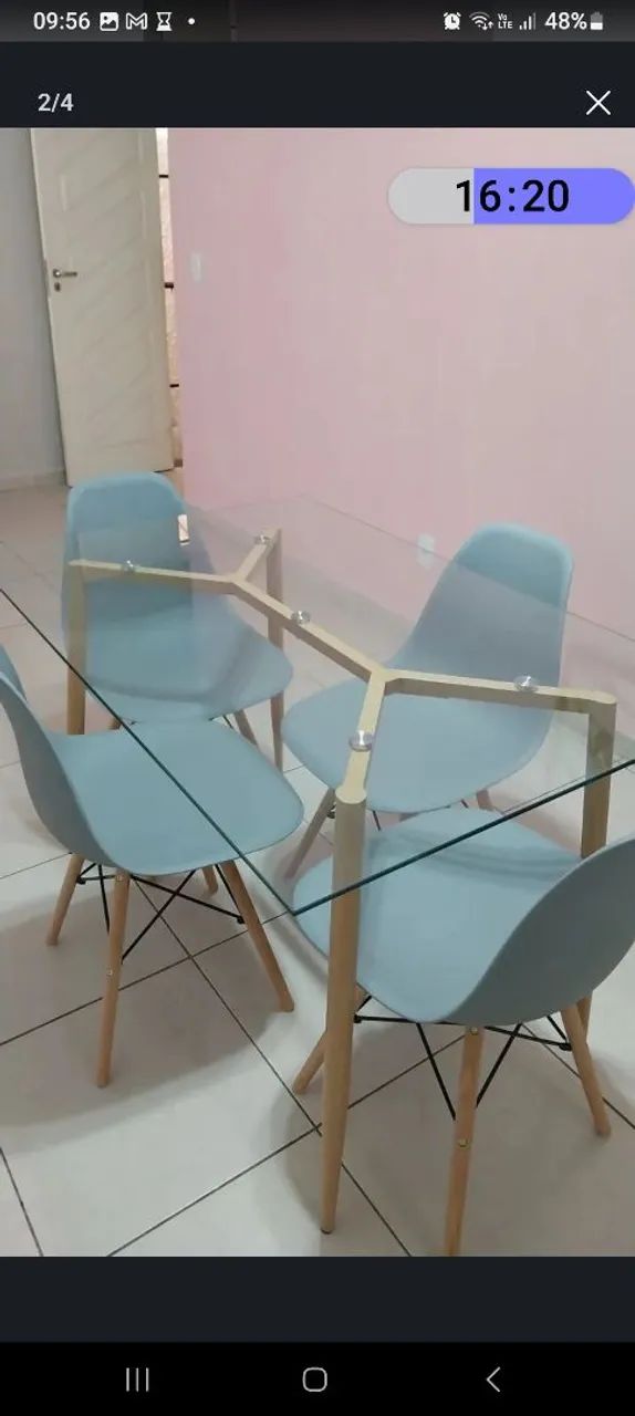 Mesa para 4 cadeiras
