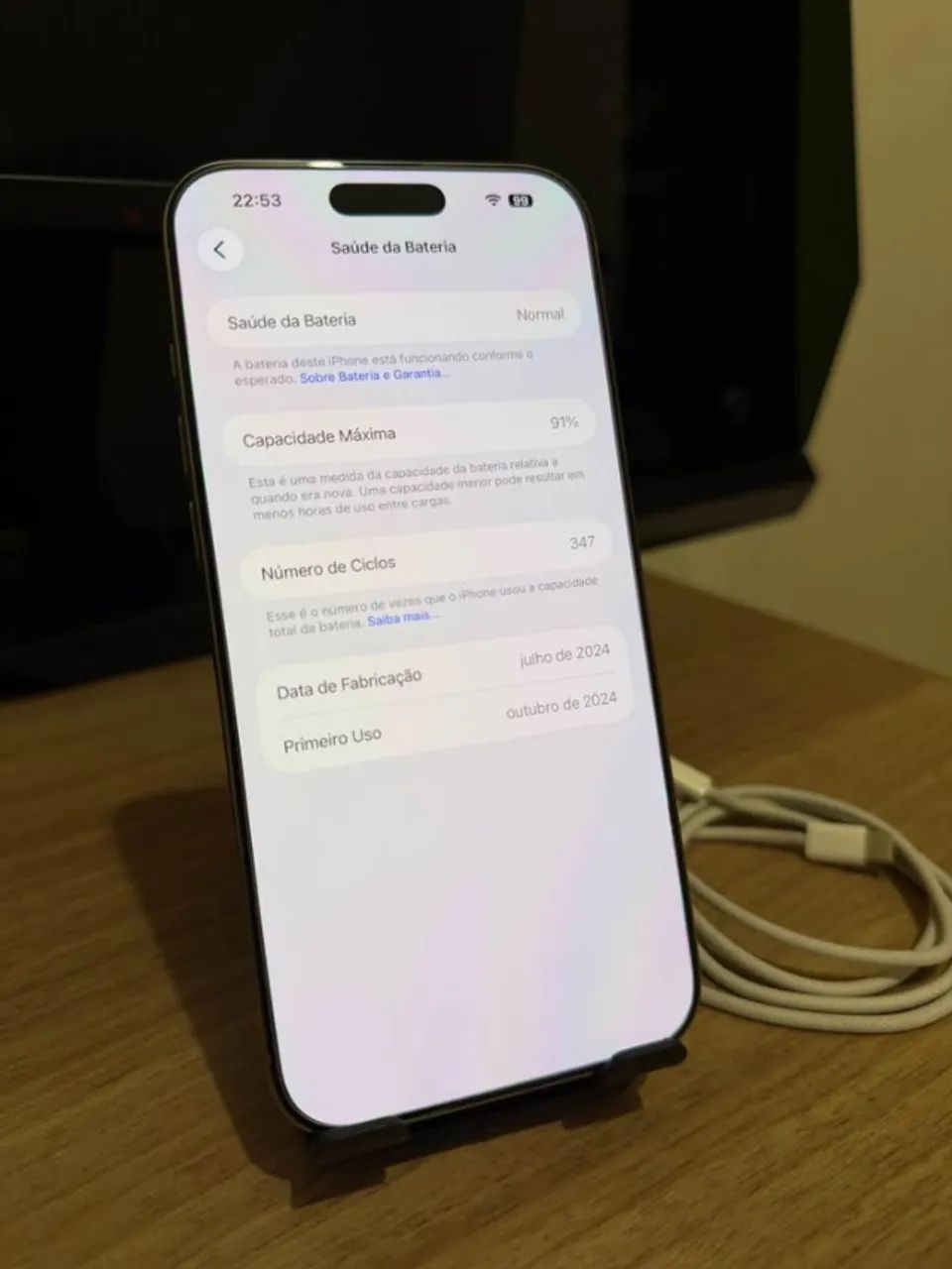 iPhone 16 Pro Max 256Gb, bateria 91% - Foto 3