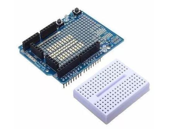 COD-AM130 Protoshield Para Arduino Uno + Mini Protoboard, Expansão Arduino Automação Ro