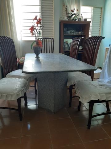 Mesa de jantar de mármore com 6 lugares - Foto 2