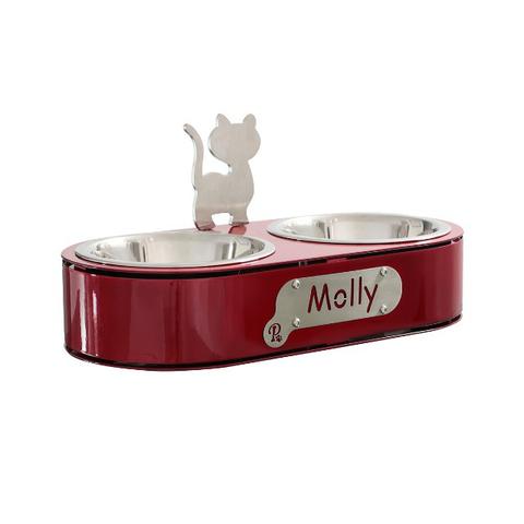 Comedouro para Gatos - Vermelho
