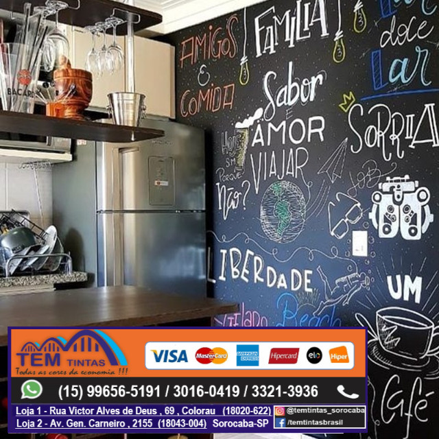 Tinta Lousa Super Black/Preto #Trabalhamos com todo tipo de Tinta não perca tempo!