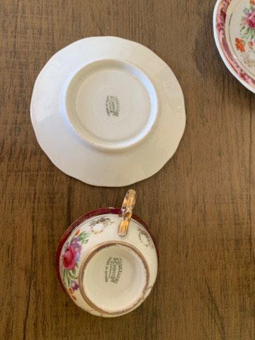 Jogo de xícaras porcelana schmidt antiga - Foto 4