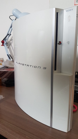 Playstation 3 PS3 Fat Branco HD 1Tb com mais de 50 jogos Novinho - Foto 5
