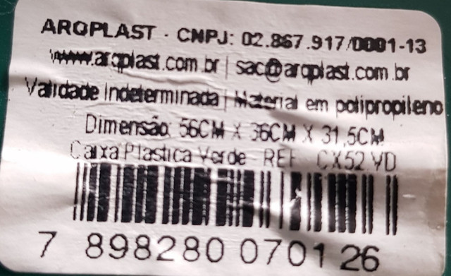 Caixa Plástica Vazada Multiuso - Foto 2