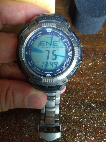 Casio Sport Pro Trek PRG80T vendo ou troco por Smartwatch de meu interesse - Foto 3