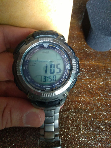 Casio Sport Pro Trek PRG80T vendo ou troco por Smartwatch de meu interesse - Foto 5