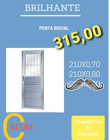 Porta Alumínio 315,00