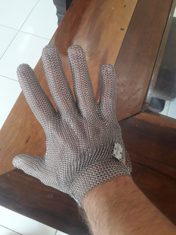 Luva de inox. Anticortes