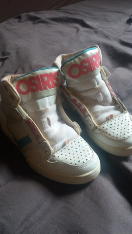 Tênis Skate Osiris NYC Girls Branco/Rosa Tam 37 - Foto 4