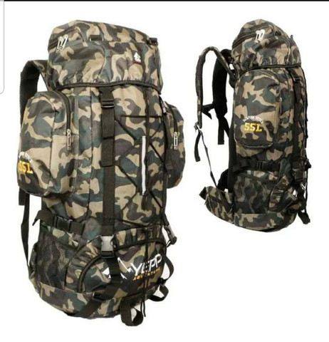 Mochila Camuflada Cargueira 55L - Nova