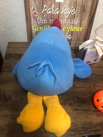 Galinha pintadinha tecido pelúcia usada 42 cm - Foto 4