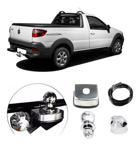 Engate Reboque Fiat Strada 1998 à 2020 Rabicho Fixo