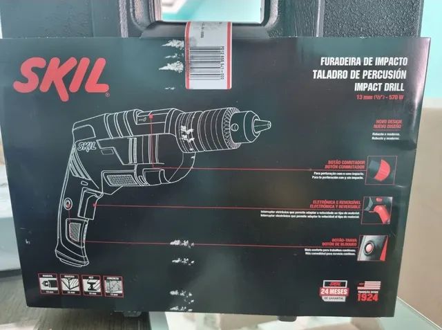 Furadeira de Impacto Skil 570W Mandril de 1/2" - Foto 2