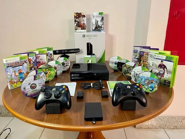 XBOX 360 SUPER SLIM COM KINECT - Consoles de Vídeo Game - Jardim