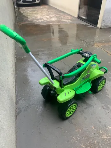 Brecho Infantil Era meu agora é teu - Quadriciclo Infantil Calesita Cross  Turbo Com Empurrador Verde 💙💙 . . ➡️ Apartir de 1 ano ➡️Até 30kg Estamos  Abertos até às 18h30 Fazemos