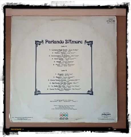 LP Vinil: Parlando D'Amore - Volume 2 - Foto 2
