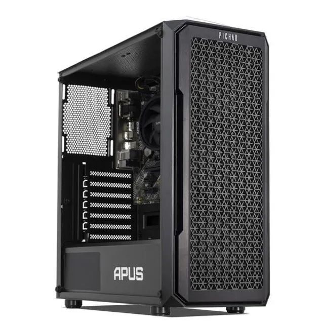 PC Gamer Completo Mancer, AMD Ryzen 5 4600G, 16GB DDR4, SSD 480GB + Monitor  21 + Cadeira Gamer