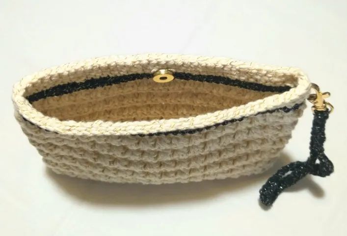 bolsa de crochê estilo carteira nova - Foto 2
