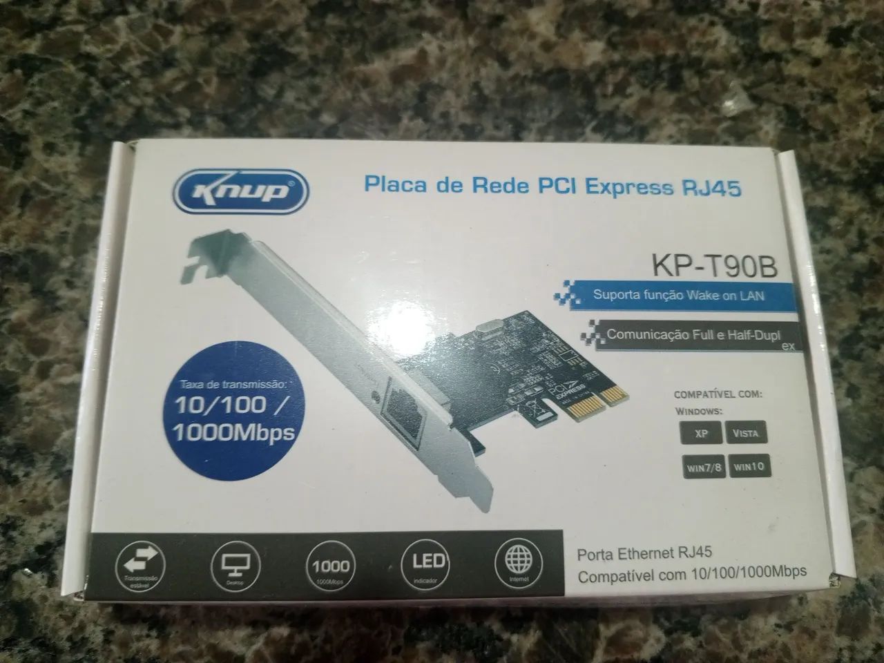 Placa de rede PCI express Rj45 10/100/1000 - Foto 2