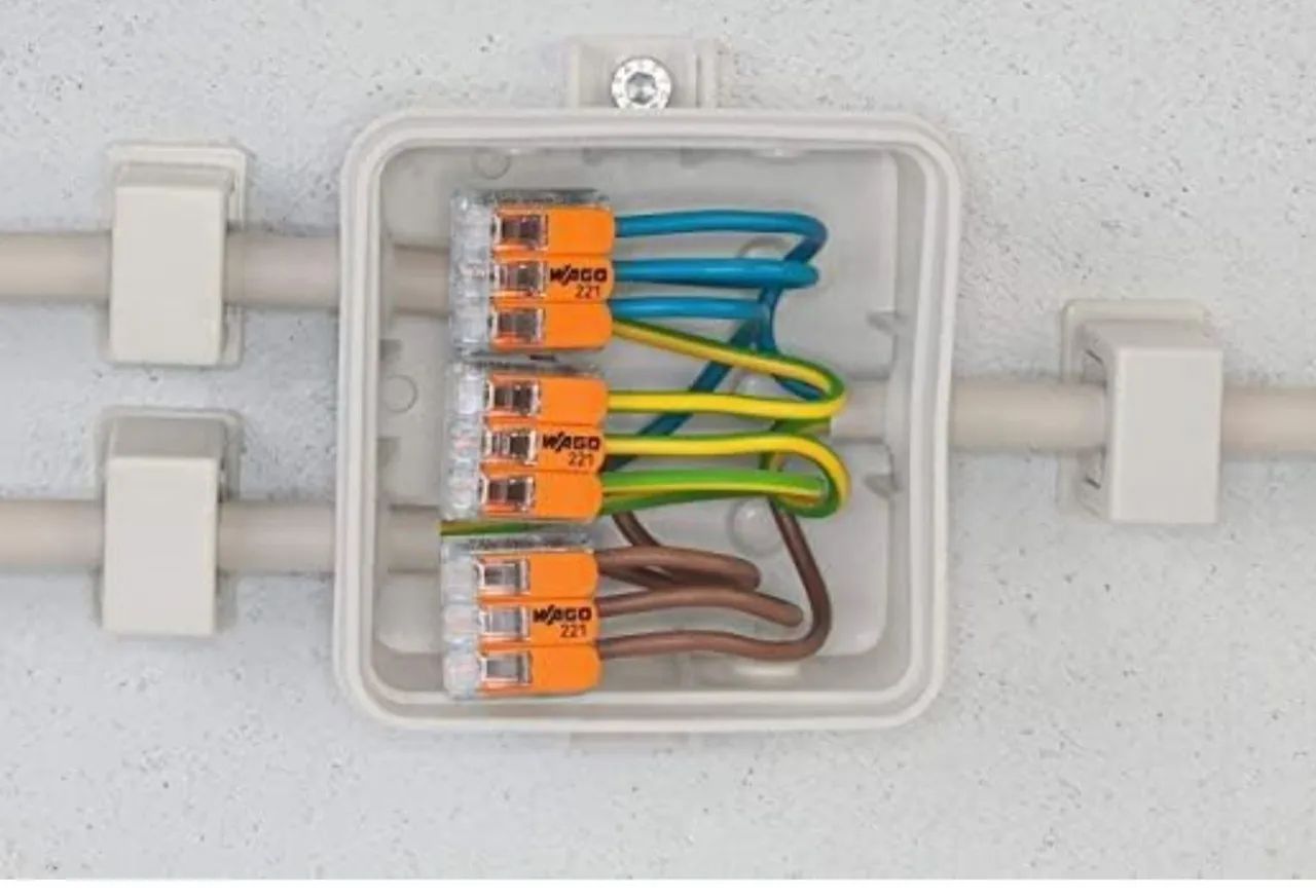 Kit com 6 Conector Wago 221 para Fiação 1,6mm - Novo - Foto 4