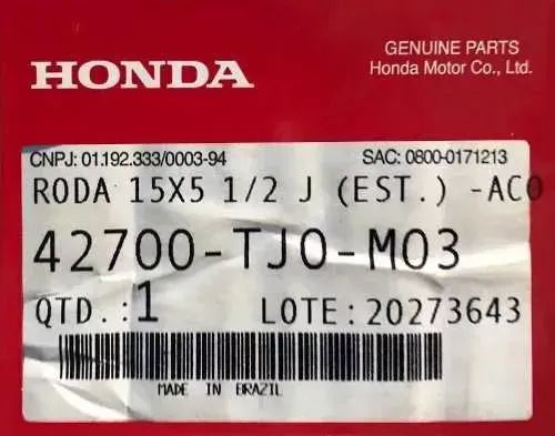 Roda Ferro Aro 15 Honda Fit Civic City - Foto 3