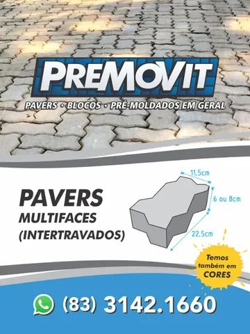 Pisos intertravados, Blocos de vedação e estruturais, Meios-fios, Pré-Moldados em geral - Foto 3