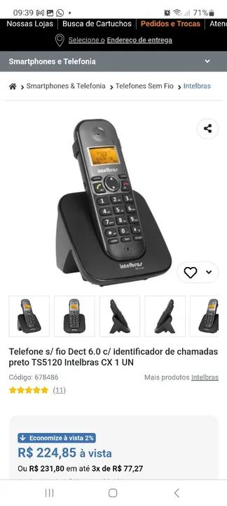 Telefone sem fio digital Intelbras TS 5120 - Foto 4