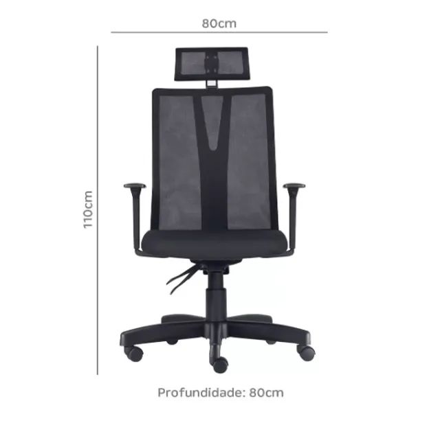 Cadeira Presidente Addit - NR17 - Cadeira Ergonômica - Promoção de Cadeiras