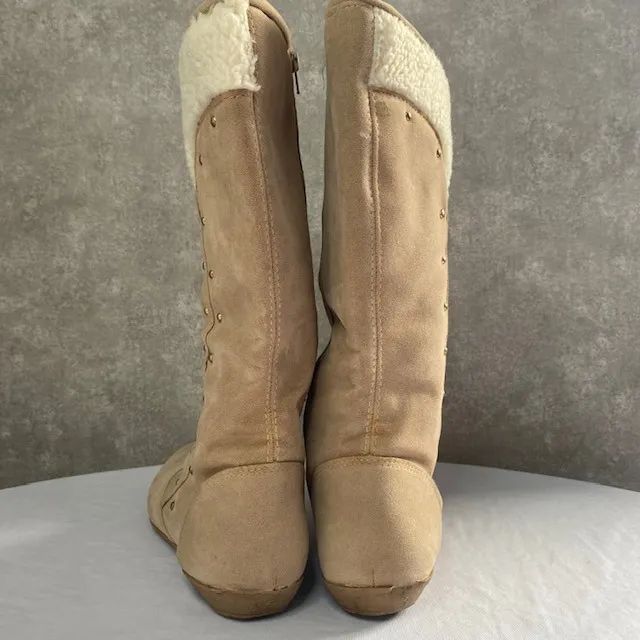 Bota Pixolé Bege Camurça Número 35 - Foto 4