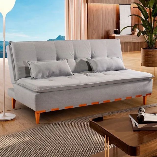 Sofá cama luz novo pronto entrega  - Foto 2