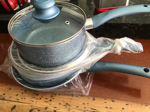 JOGO PANELA DE INDUÇÃO + MOEDOR DE BRINDE - Foto 2