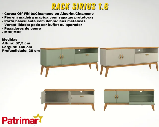Rack sirius levo hoje total