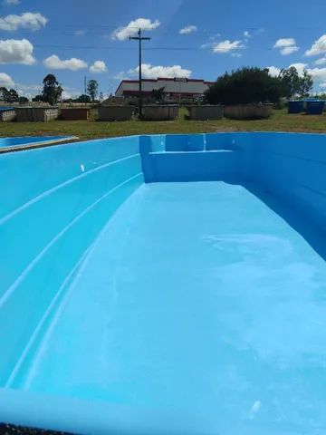 Piscina 9,55x3,85m (15x) prof. 1,20 a 1,65m. Oferta. Direto da fábrica.