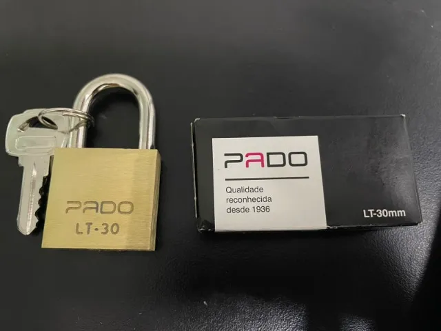 3 cadeados pado 2x40 + 1x30mm