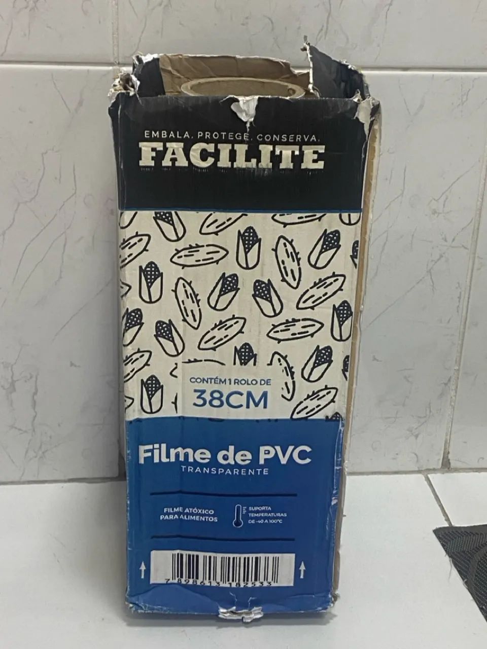 Filme PVC Hardness Facilitepara Embalar Alimentos 38cm Hardness - Foto 3