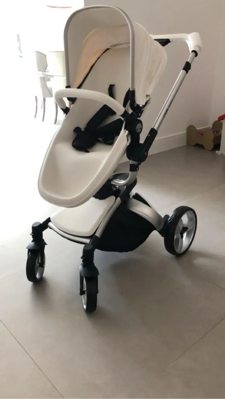 Carrinho de Bebê Candy Branco - Litet 3 em 1